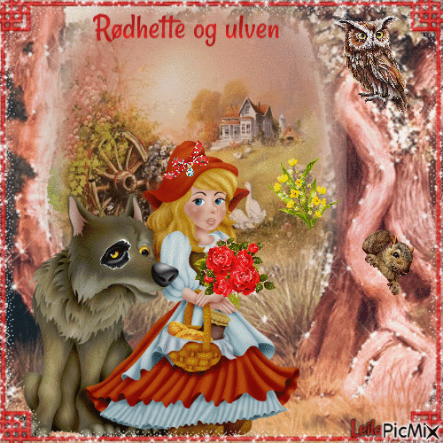 Disney. Rødhette and the wolf - GIF animasi gratis