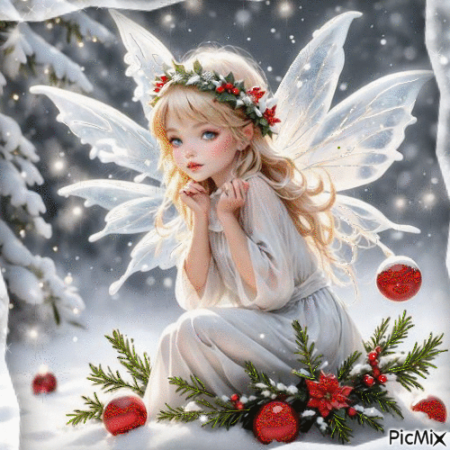 L'ange de Noël - Ingyenes animált GIF