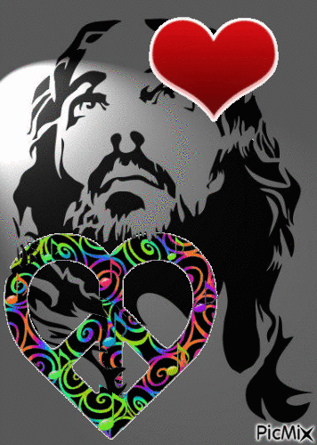 Corazón hippie - Безплатен анимиран GIF