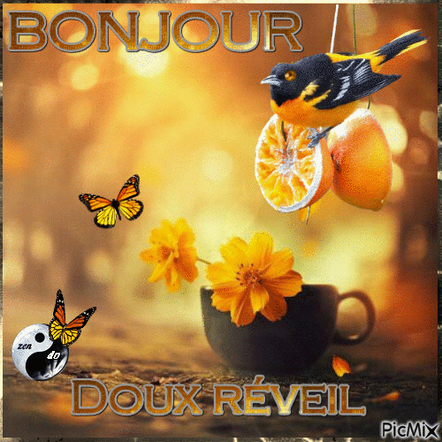 Doux réveil - Бесплатный анимированный гифка