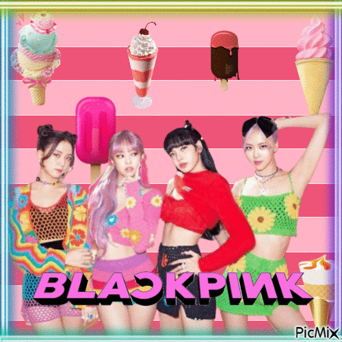 BlackPink ~ Ice Cream - Бесплатный анимированный гифка