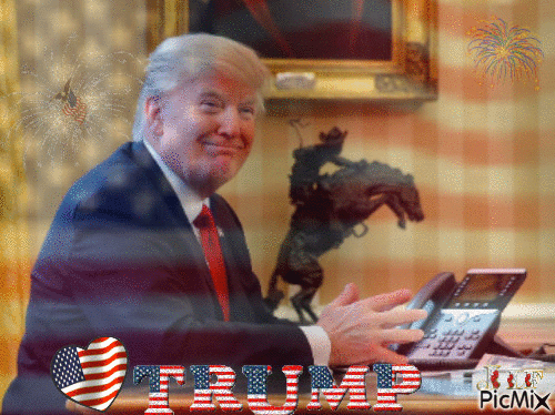 President Trump - GIF animado grátis