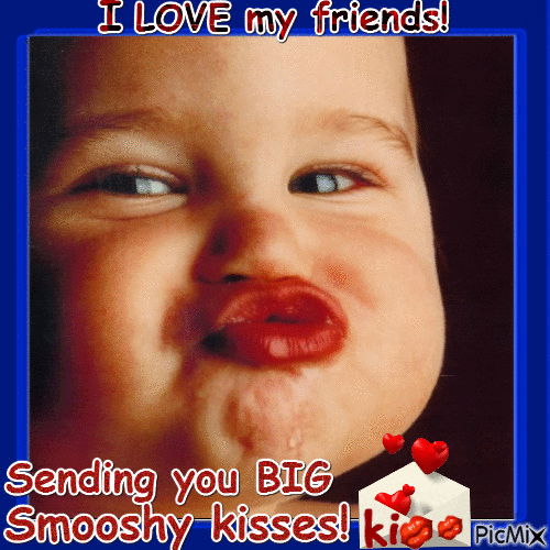 Big Smooshy Kisses! - Бесплатный анимированный гифка