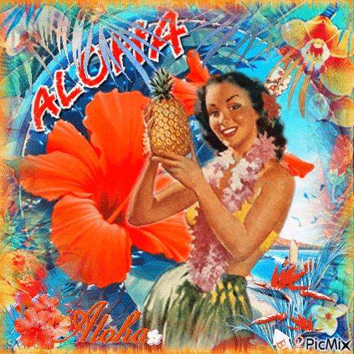 Aloha! - Бесплатный анимированный гифка