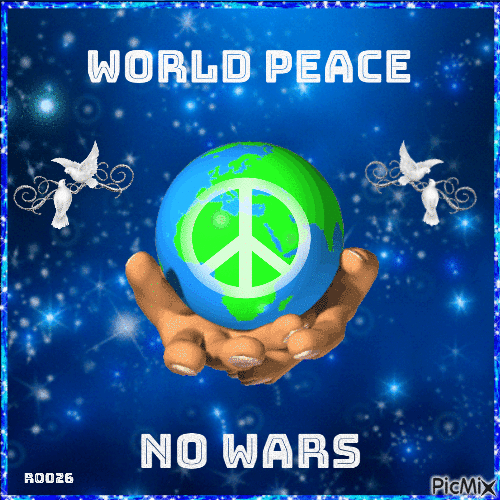 World Peace- No wars - Free animated GIF