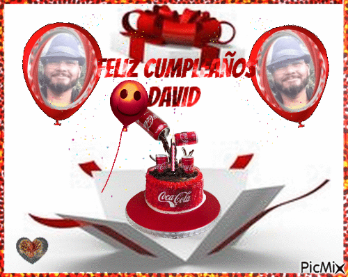 Feliz Cumpleaños David - Zdarma animovaný GIF