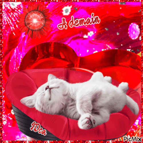 Bonne nuit les chatons - GIF animado gratis