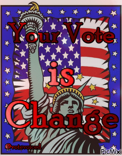 Your Vote is Change - Animovaný GIF zadarmo