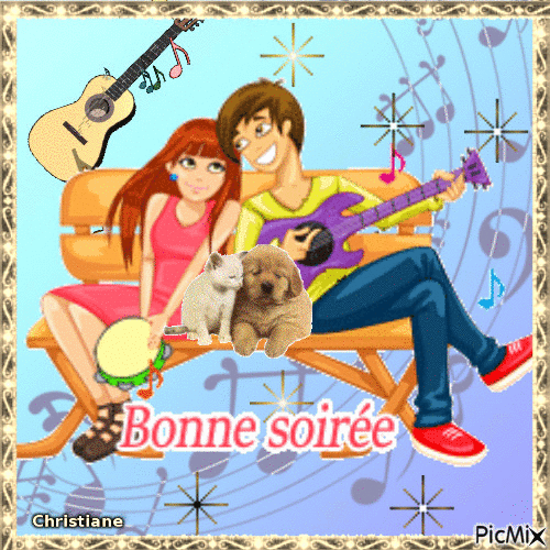 BONNE SOIREE 08 03 - Animovaný GIF zadarmo