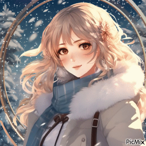 Concours :  Manga en hiver - GIF animé gratuit