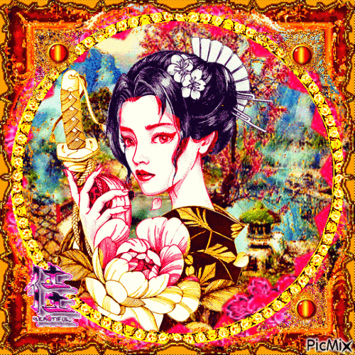geisha - Gratis geanimeerde GIF