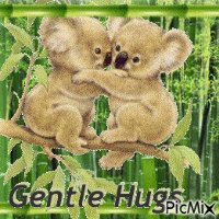 Gentle Hugs - GIF animé gratuit