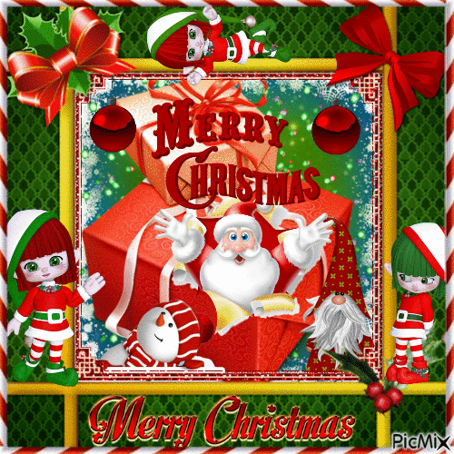 Merry Christmas Feliz Navidad - Ingyenes animált GIF