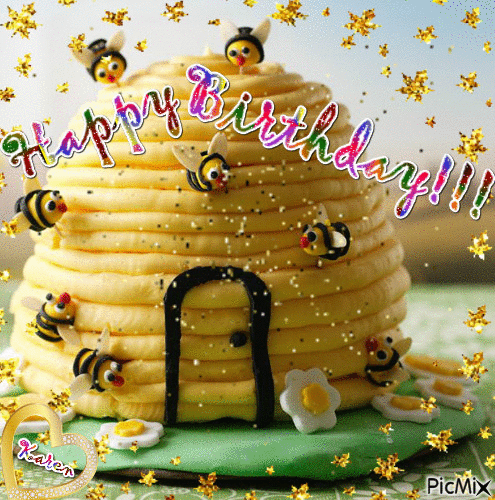 Happy Birthday Cake - Gratis animerad GIF
