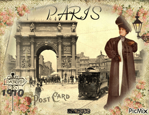 Paris vintage - Ilmainen animoitu GIF