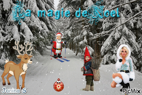 Magicznych Świąt Bożego Narodzenia - 免费动画 GIF