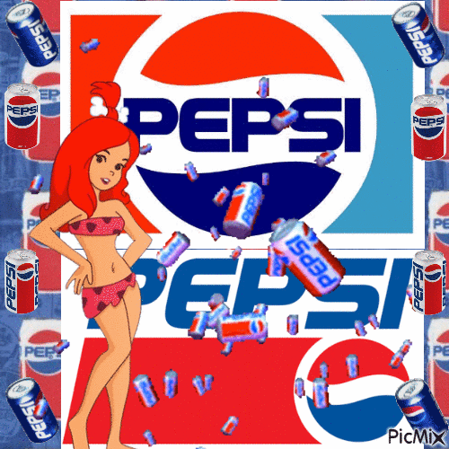 Pebbles the Pepsi girl 2 - Nemokamas animacinis gif