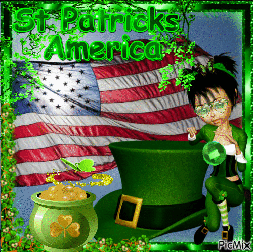 St Patricks America - Free animated GIF