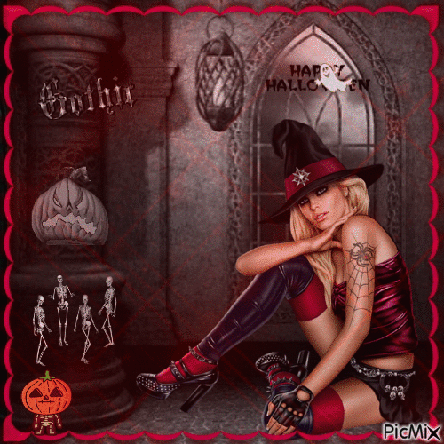 Gothic halloween - Δωρεάν κινούμενο GIF