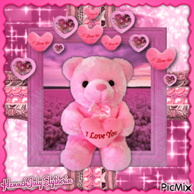 ♥I love you Teddy Bear♥ - Animovaný GIF zadarmo
