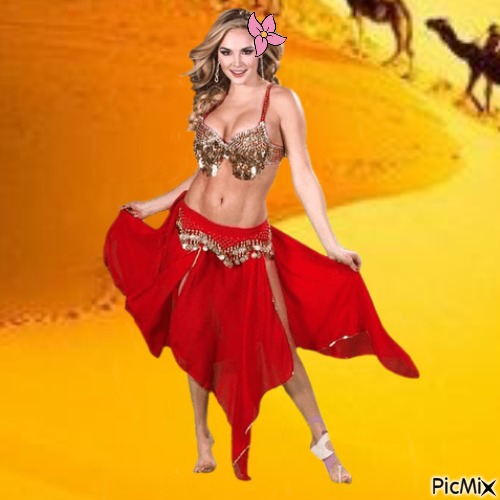 Belly dancer (my 2,510th PicMix) - png grátis