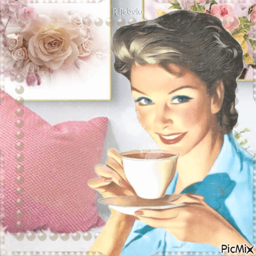 Vintage woman - Gratis geanimeerde GIF