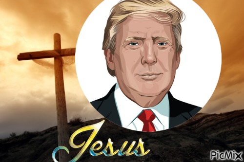 tump and jesus - Free PNG