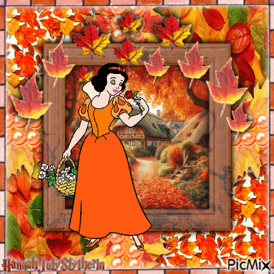 {#}Snow White in Autumn{#} - GIF animado gratis