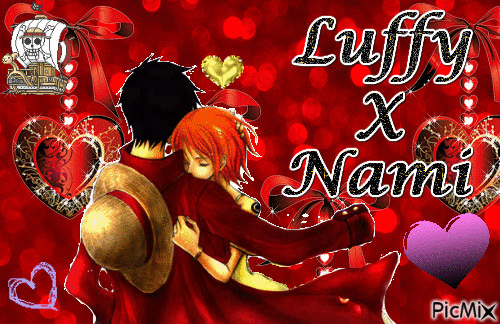 Luffy X Nami - Gratis animeret GIF