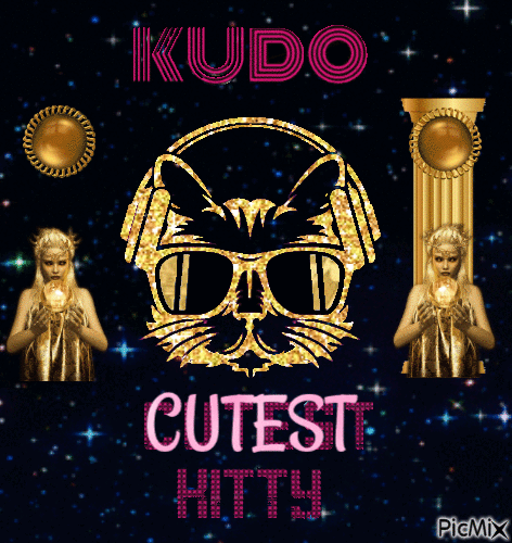 Kudo is The cutest Kitty 2 - Gratis animeret GIF