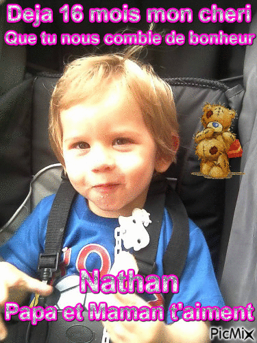 Nathan16 mois - Gratis animeret GIF