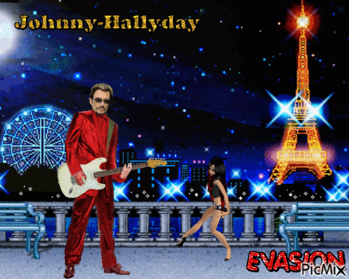 johnny hallyday - Δωρεάν κινούμενο GIF