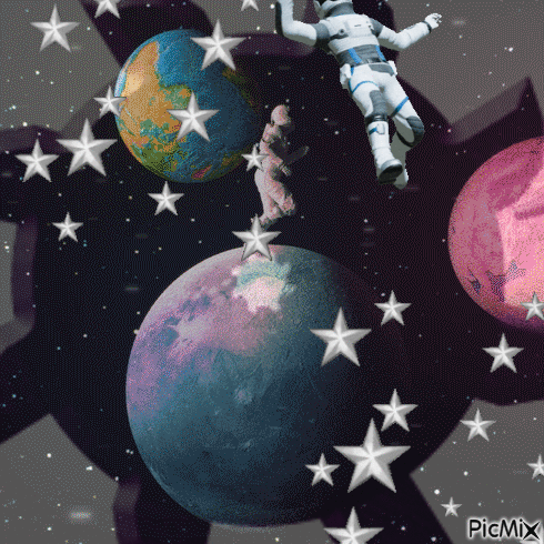 Astronauta - GIF animado grátis - PicMix