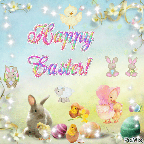 Easter Picmix for 2023 - GIF animate gratis