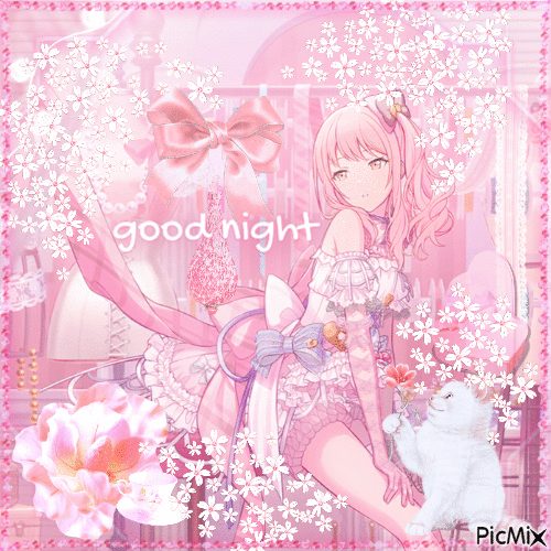 good night mizuki - Gratis animerad GIF