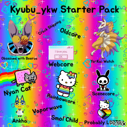 Kyubi_ykw Starter Pack - GIF animado gratis