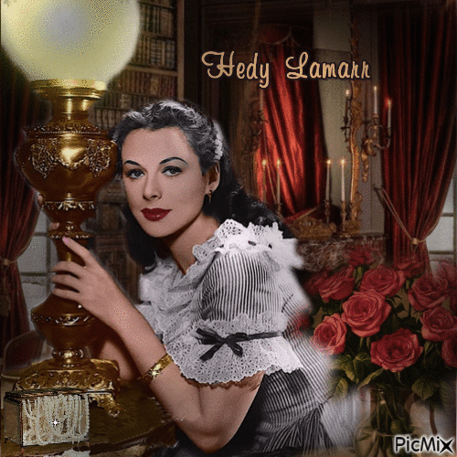 Hedy Lamarr - GIF animado gratis