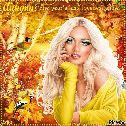 Beautiful Autumn, the years last loveliest smile - GIF animasi gratis