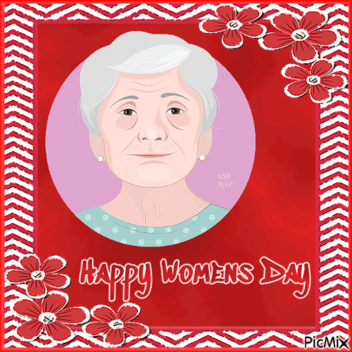 Happy Womens Day. Stronger together. - GIF animé gratuit