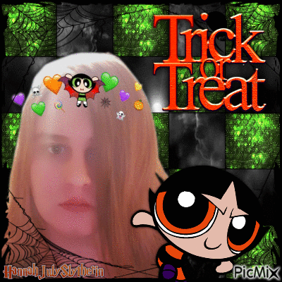 {[#Trick or Treat with Buttercup#]} - Gratis animeret GIF