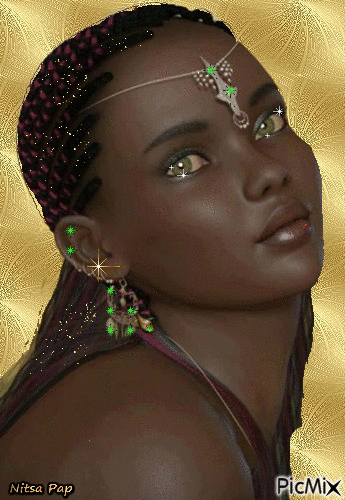 AFRICAN BEAUTY... - Free animated GIF