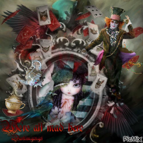 We're all mad here - gratis png