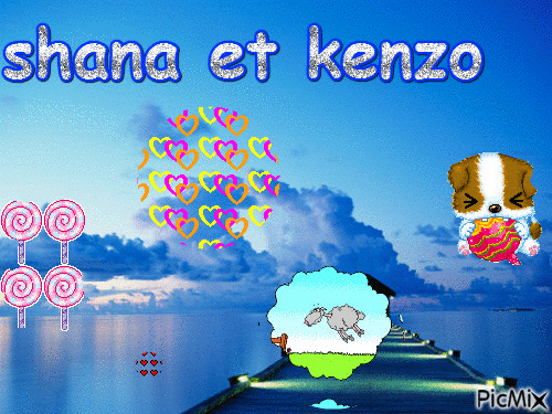 shana et kenzo - GIF animé gratuit