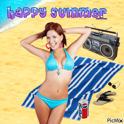 Happy Summer - Gratis animeret GIF