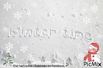 Winter Time - GIF animé gratuit