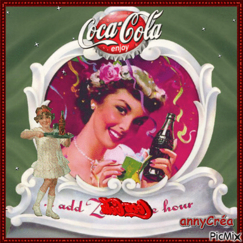 Coca Cola vintage - Animovaný GIF zadarmo