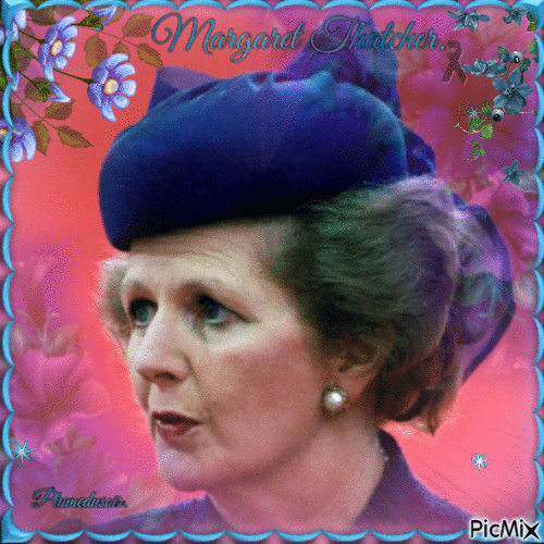 Margaret Thatcher. - GIF animate gratis