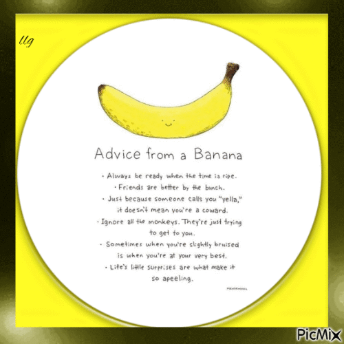 Advice From A Banana - Бесплатни анимирани ГИФ
