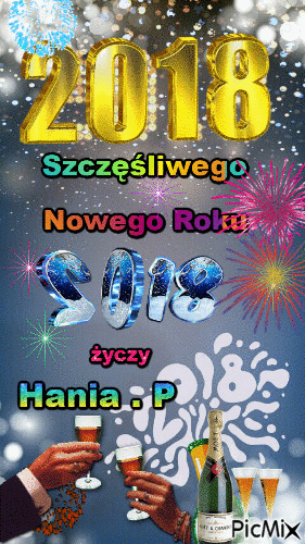 Nowy Rok 2018 - Free animated GIF