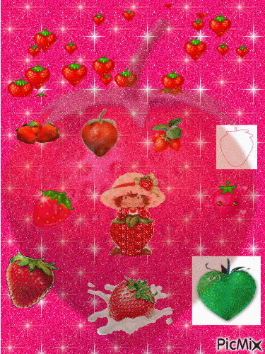 les fraises - Free animated GIF